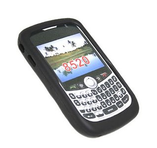 Blackberry Curve 8520 Silicone Hoes - Zwart